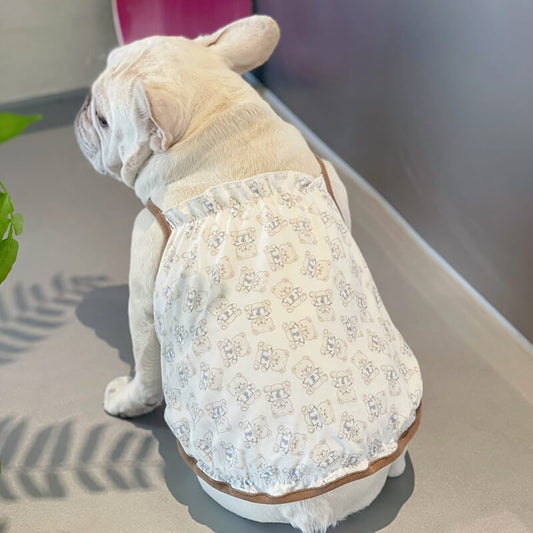 dog cotton bear shirt for medium dog breeds by frenchiely