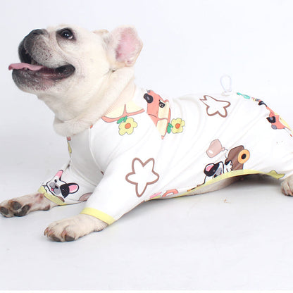 Funny Frenchie Pattern PJs dogcutestarspajamasformediumdogsbyFrenchiely_1