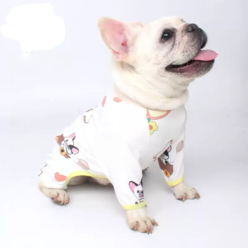 Funny Frenchie Pattern PJs dogcutestarspajamasformediumdogsbyFrenchiely_1