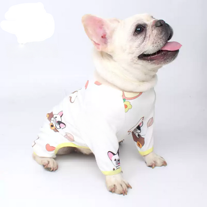 Funny Frenchie Pattern PJs dogcutestarspajamasformediumdogsbyFrenchiely_1