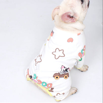 Funny Frenchie Pattern PJs dogcutestarspajamasformediumdogsbyFrenchiely_2