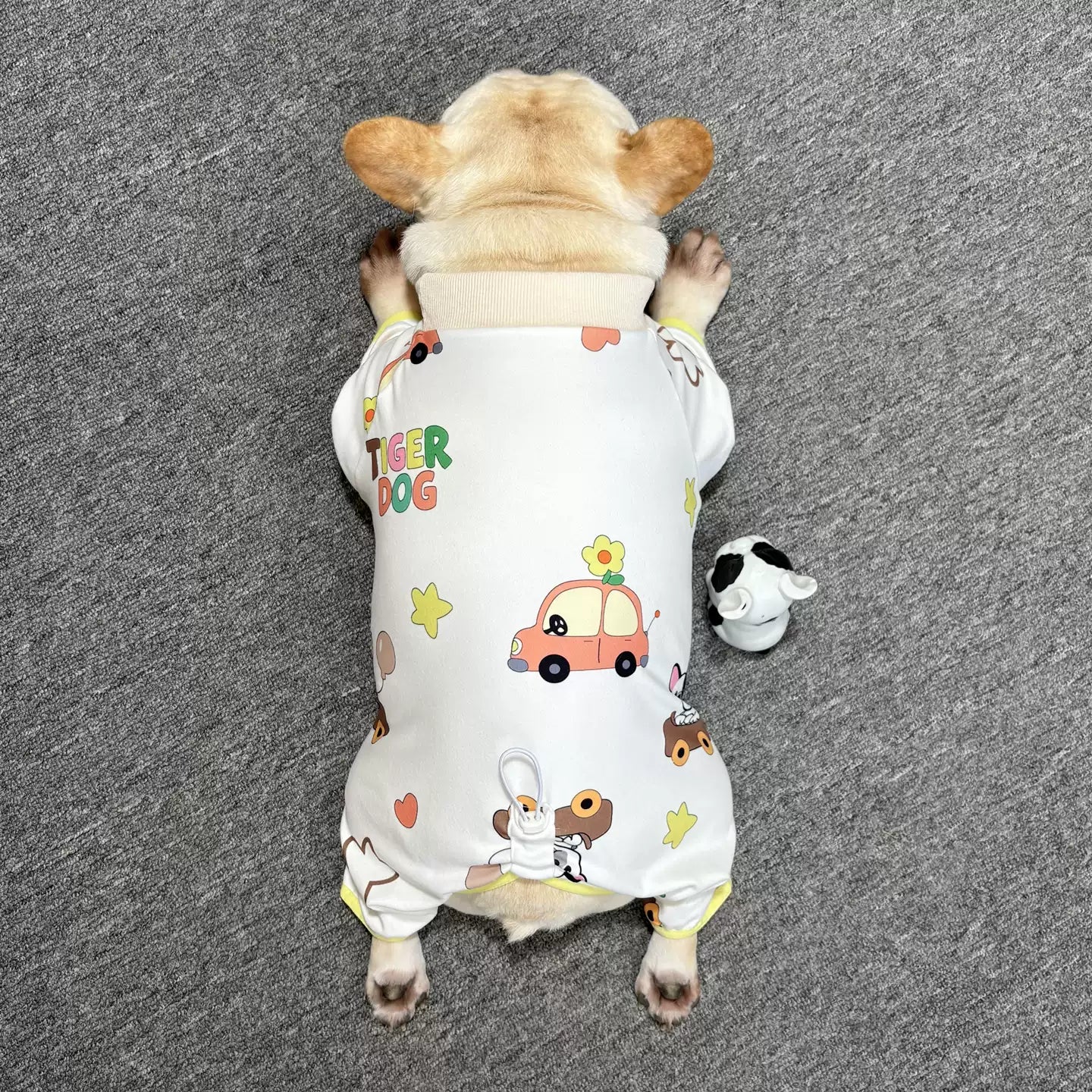 Funny Frenchie Pattern PJs dogcutestarspajamasformediumdogsbyFrenchiely_3
