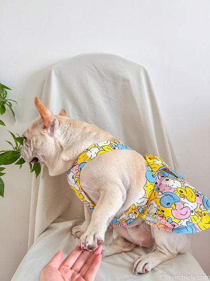 dog ducky dress for small medium dogs by frenchiely