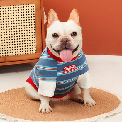 Faux Two Piece Blue & White Shirt dogfauxtwopiecebluestripeshirtforsmallandmediumdogbreeds_8