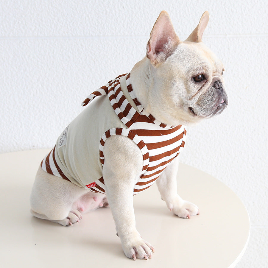 Dog Stripe Navy Shirt dogfauxtwopiecestripenavyshirtformediumdogbreedsbyFrenchiely_1