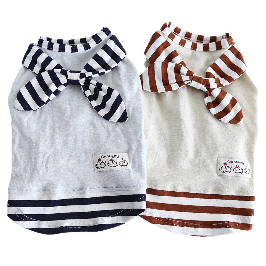 Dog Stripe Navy Shirt dogfauxtwopiecestripenavyshirtformediumdogbreedsbyFrenchiely_1