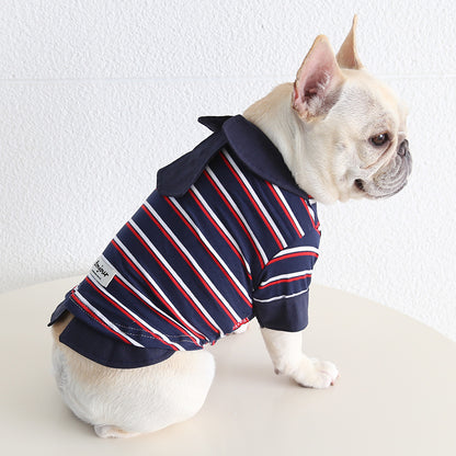 Dog Stripe Faux Two Piece Shirt dogfauxtwopiecestripenavyshirtformediumdogbreedsbyFrenchiely_11