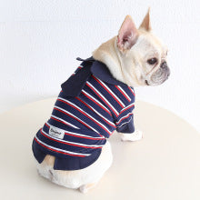 Dog Stripe Faux Two Piece Shirt dogfauxtwopiecestripenavyshirtformediumdogbreedsbyFrenchiely_19