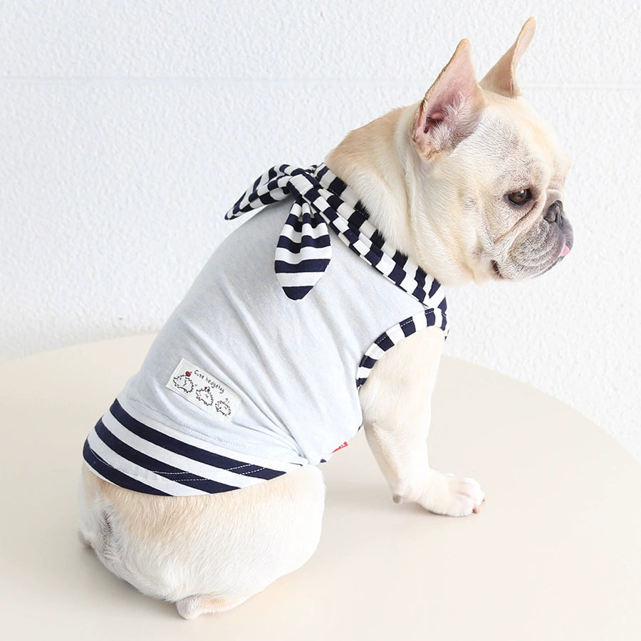 Dog Stripe Navy Shirt dogfauxtwopiecestripenavyshirtformediumdogbreedsbyFrenchiely_2