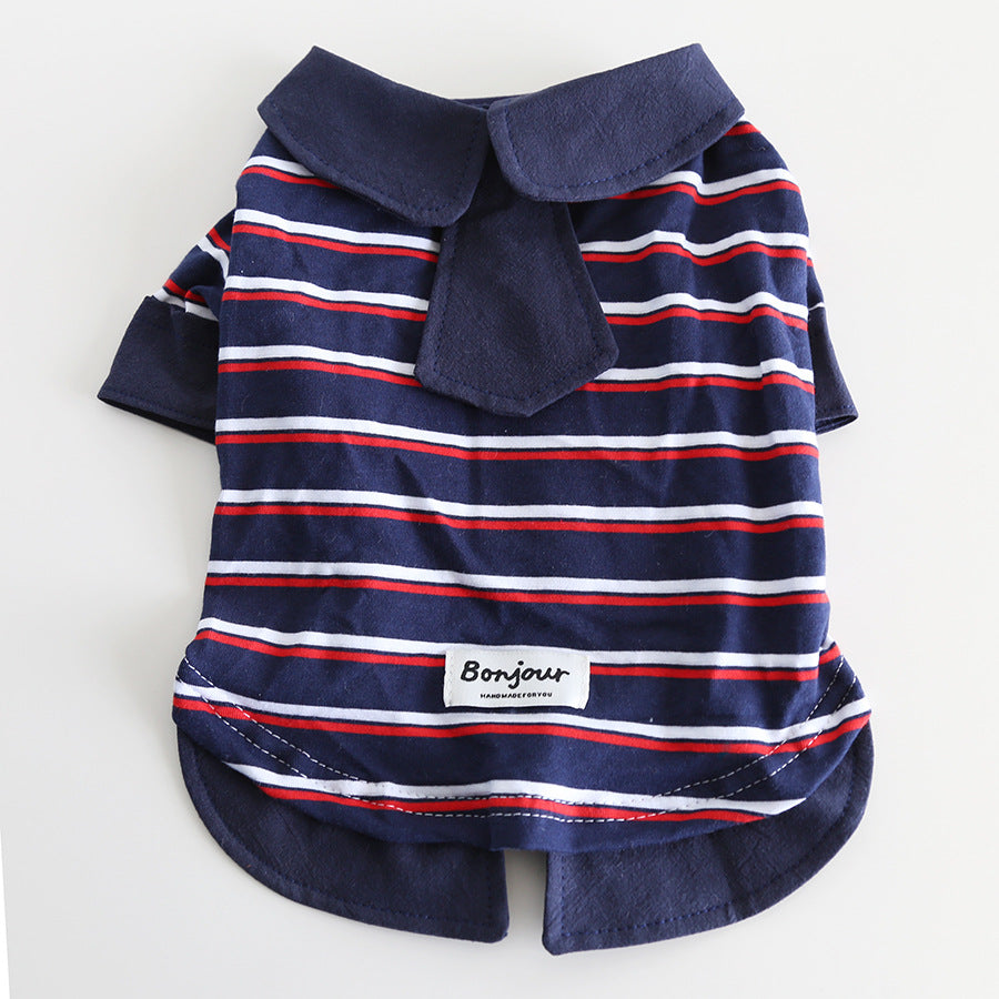 Dog Stripe Faux Two Piece Shirt dogfauxtwopiecestripenavyshirtformediumdogbreedsbyFrenchiely_20