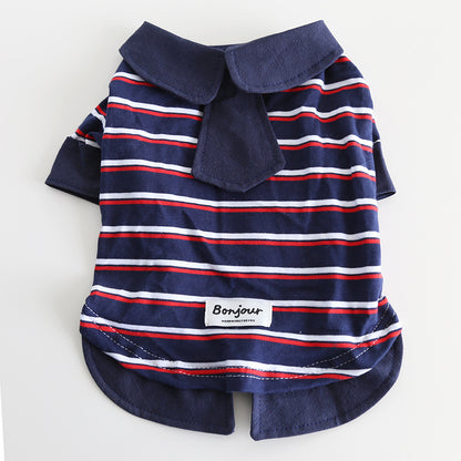 Dog Stripe Faux Two Piece Shirt dogfauxtwopiecestripenavyshirtformediumdogbreedsbyFrenchiely_20