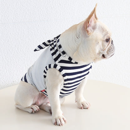 Dog Stripe Navy Shirt dogfauxtwopiecestripenavyshirtformediumdogbreedsbyFrenchiely_21