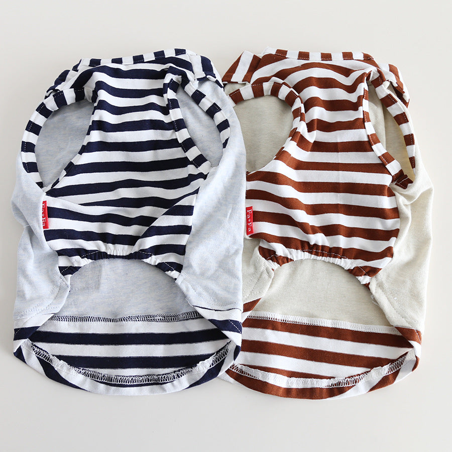 Dog Stripe Navy Shirt dogfauxtwopiecestripenavyshirtformediumdogbreedsbyFrenchiely_23