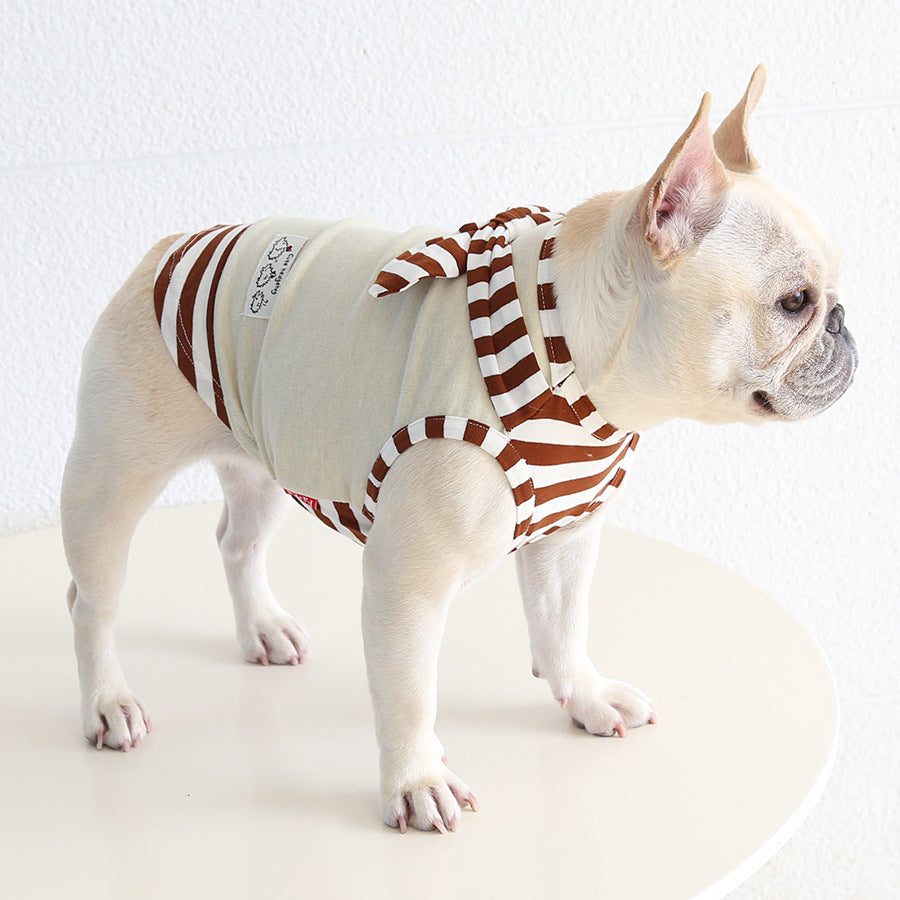 Dog Stripe Navy Shirt dogfauxtwopiecestripenavyshirtformediumdogbreedsbyFrenchiely_6