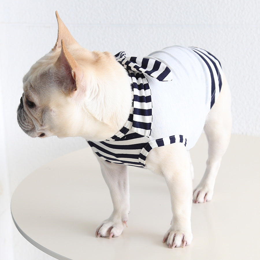 Dog Stripe Navy Shirt dogfauxtwopiecestripenavyshirtformediumdogbreedsbyFrenchiely_8