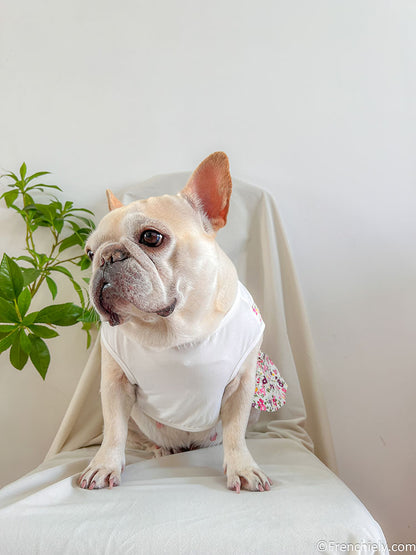 Dog Summer Floral Dress for medium dog breeds by Frenchiely