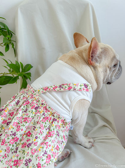 Dog Summer Floral Dress for medium dog breeds by Frenchiely