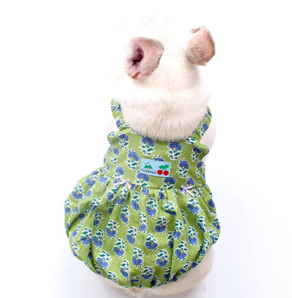 Dog Summer Polka Dress dogfloralsummerdressforsmallmediumdogsbyFrenchiely_1