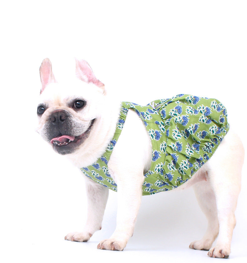 Dog Summer Polka Dress dogfloralsummerdressforsmallmediumdogsbyFrenchiely_6