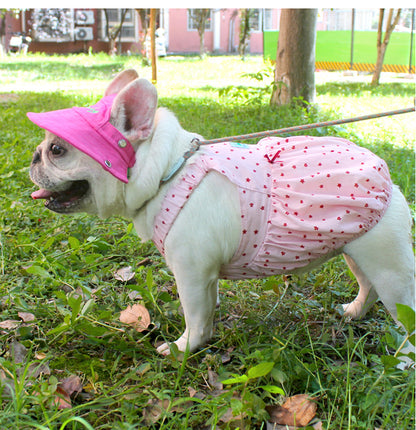 Dog Summer Polka Dress dogfloralsummerdressforsmallmediumdogsbyFrenchiely_8