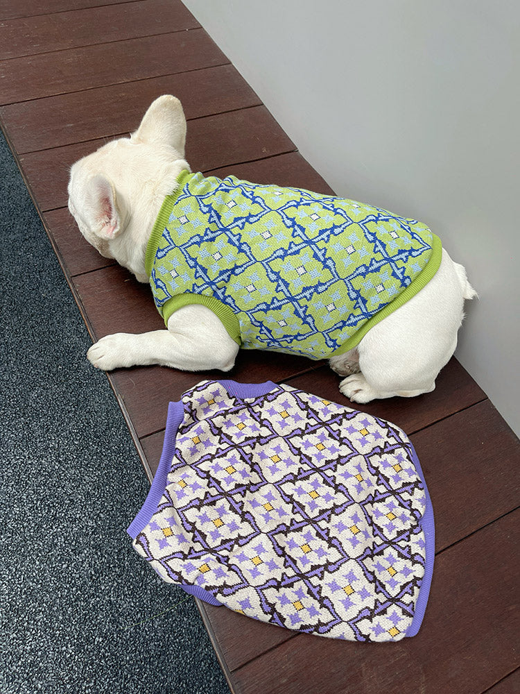 Dog Winter Warm Sweater Vest with Fleece Lined for Medium Dogs By Frenchiely