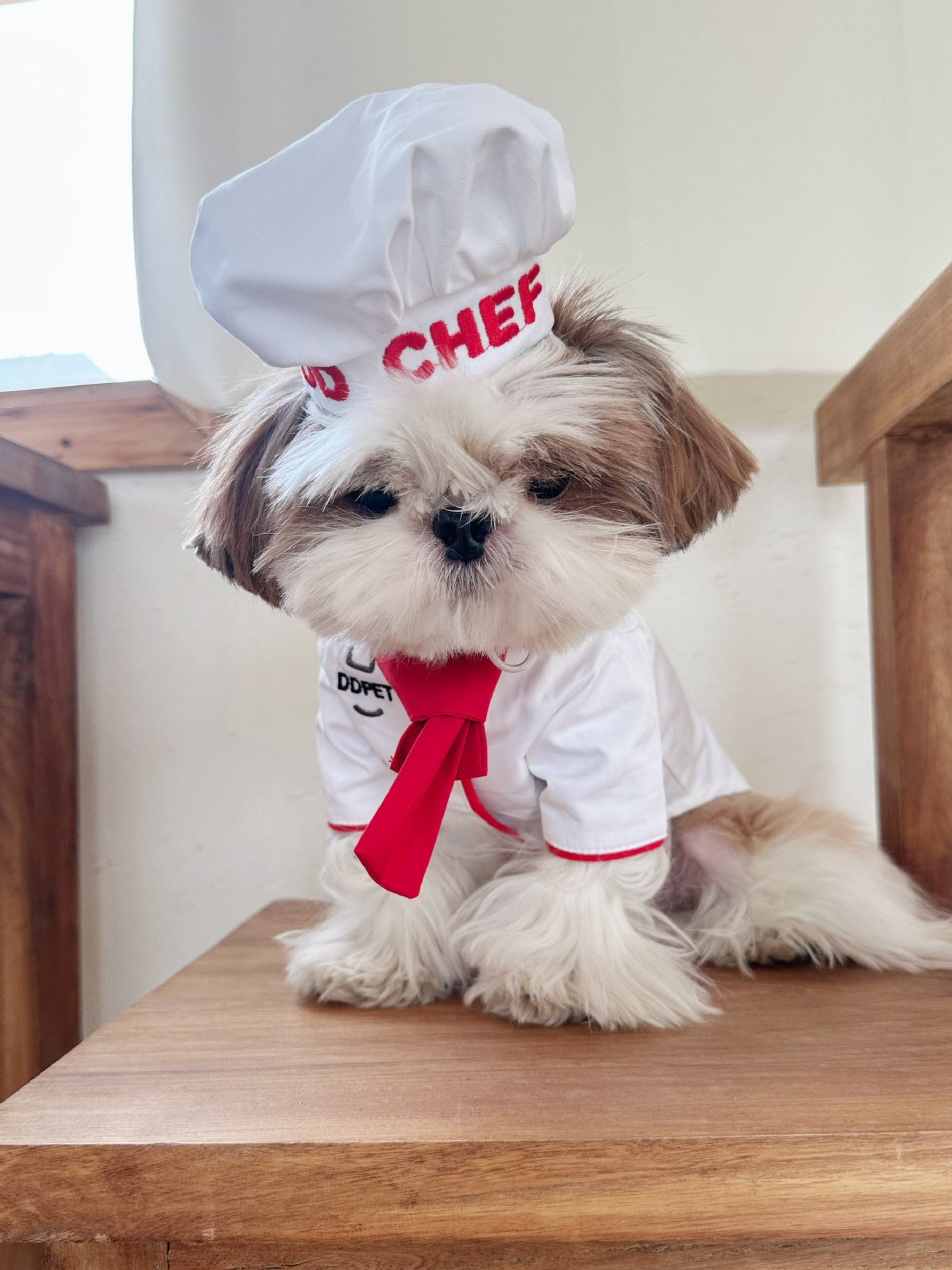 Funny Chef Costume dogfunnyhalloweenchefcostumeoutfitsforsmallmediumdogs_1