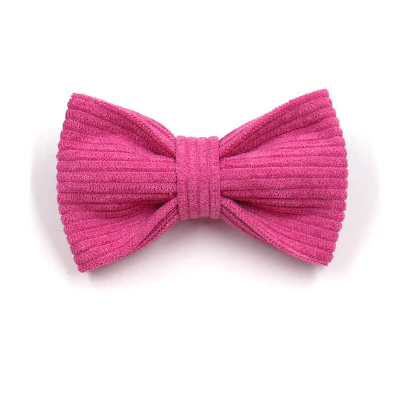 Dog Red Corduroy Bow Tie - Frenchiely