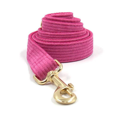 Dog Fuscia Corduroy Leash - Frenchiely