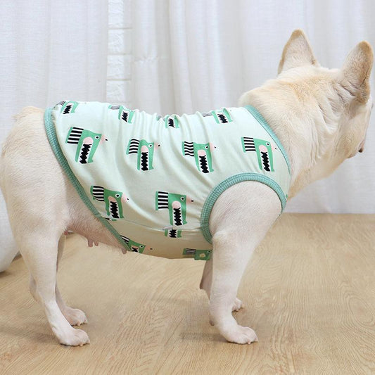 Dog Green Crocodile Shirt FOR small medium dogs by Frenchiely