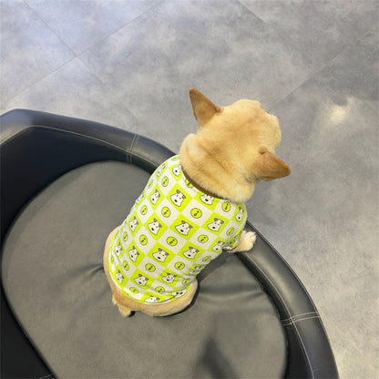 Dog Green Doggie Print Shirt