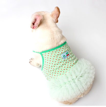 Dog Green Polka Tutu Dress doggreenpolkatutudressformediumdogs_11