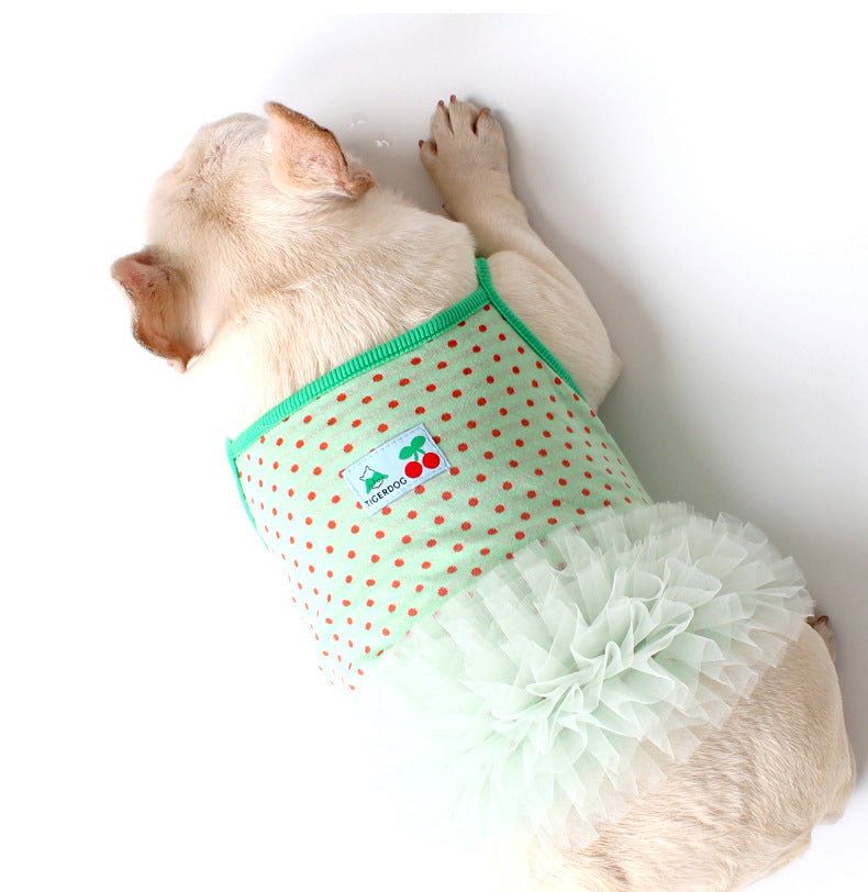 Dog Green Polka Tutu Dress doggreenpolkatutudressformediumdogs_3