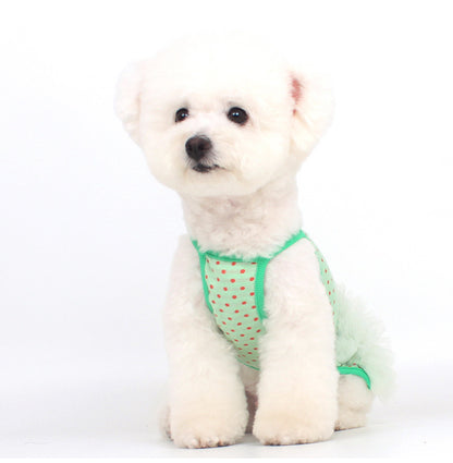 Dog Green Polka Tutu Dress doggreenpolkatutudressformediumdogs_5