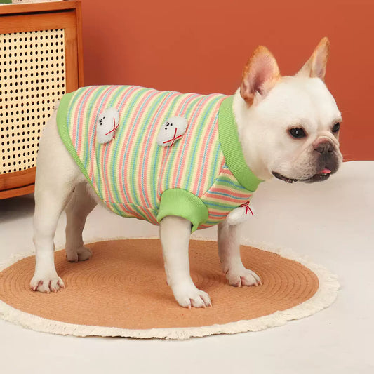 Green Stripe Doggie Sweatshirt