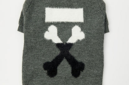 Dog Grey Woof Sweater - Frenchiely
