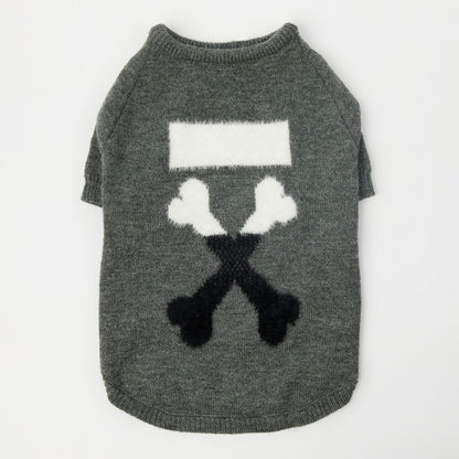 Dog Grey Woof Sweater - Frenchiely