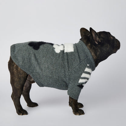 Dog Grey Woof Sweater - Frenchiely