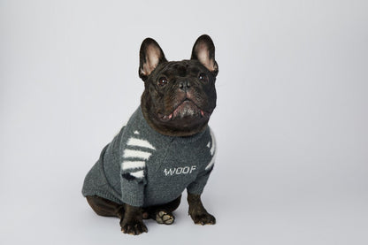Dog Grey Woof Sweater - Frenchiely