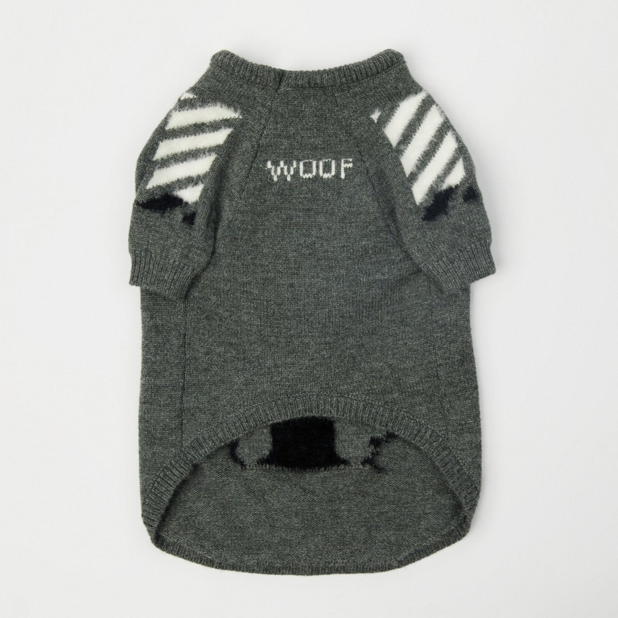 Dog Grey Woof Sweater - Frenchiely