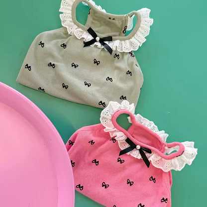 Decorative Lace Bowtie Shirt
