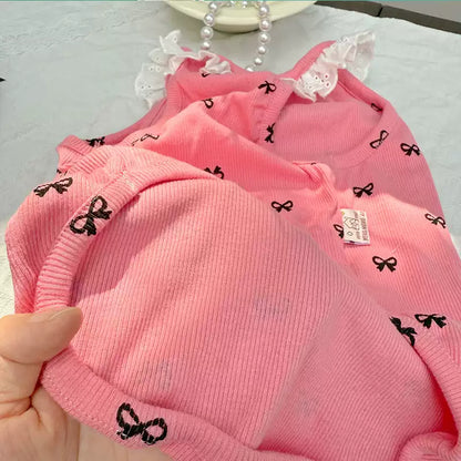 Decorative Lace Bowtie Shirt