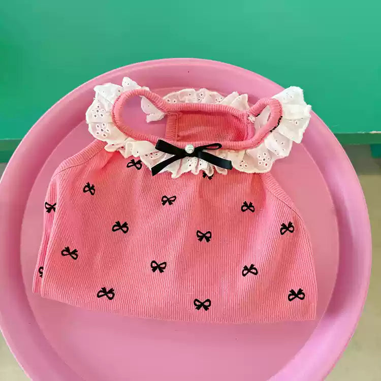 Decorative Lace Bowtie Shirt