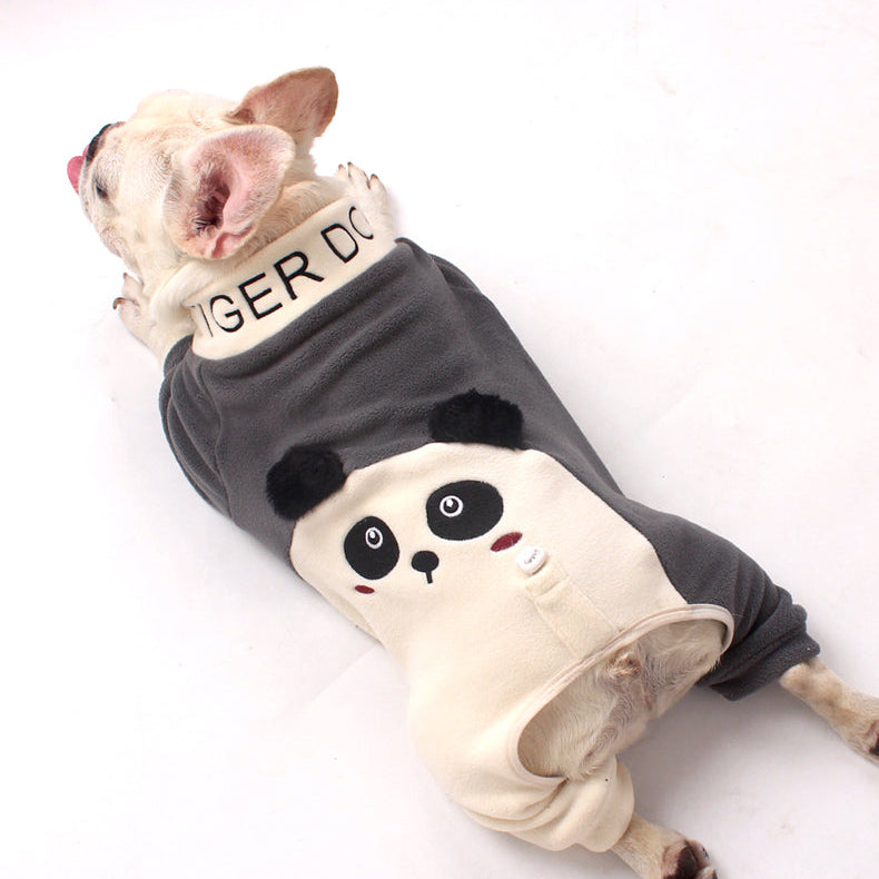 Warm Panda Pajamas doggreypandajumpsuitjammieforfrenchbulldogs_12