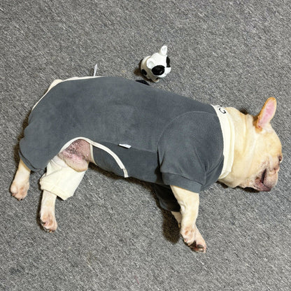 Warm Panda Pajamas doggreypandajumpsuitjammieforfrenchbulldogs_13
