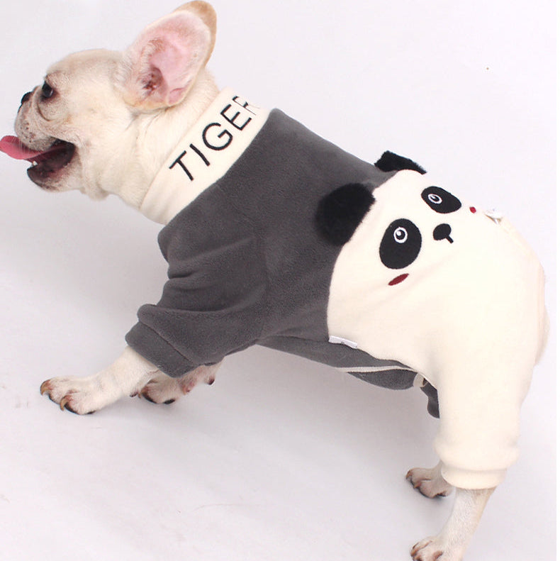 Warm Panda Pajamas doggreypandajumpsuitjammieforfrenchbulldogs_14
