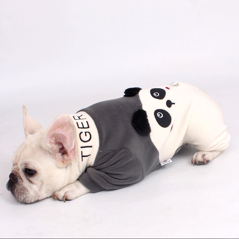 Warm Panda Pajamas doggreypandajumpsuitjammieforfrenchbulldogs_4