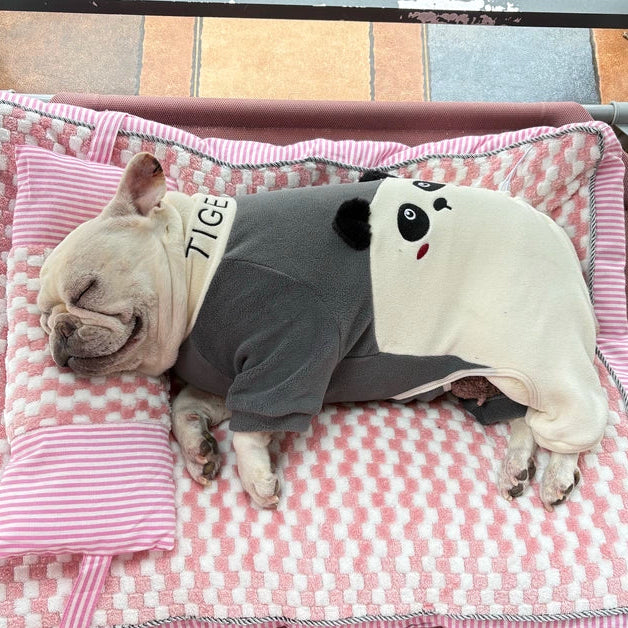 Warm Panda Pajamas doggreypandajumpsuitjammieforfrenchbulldogs_4