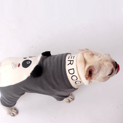 Warm Panda Pajamas doggreypandajumpsuitjammieforfrenchbulldogs_5