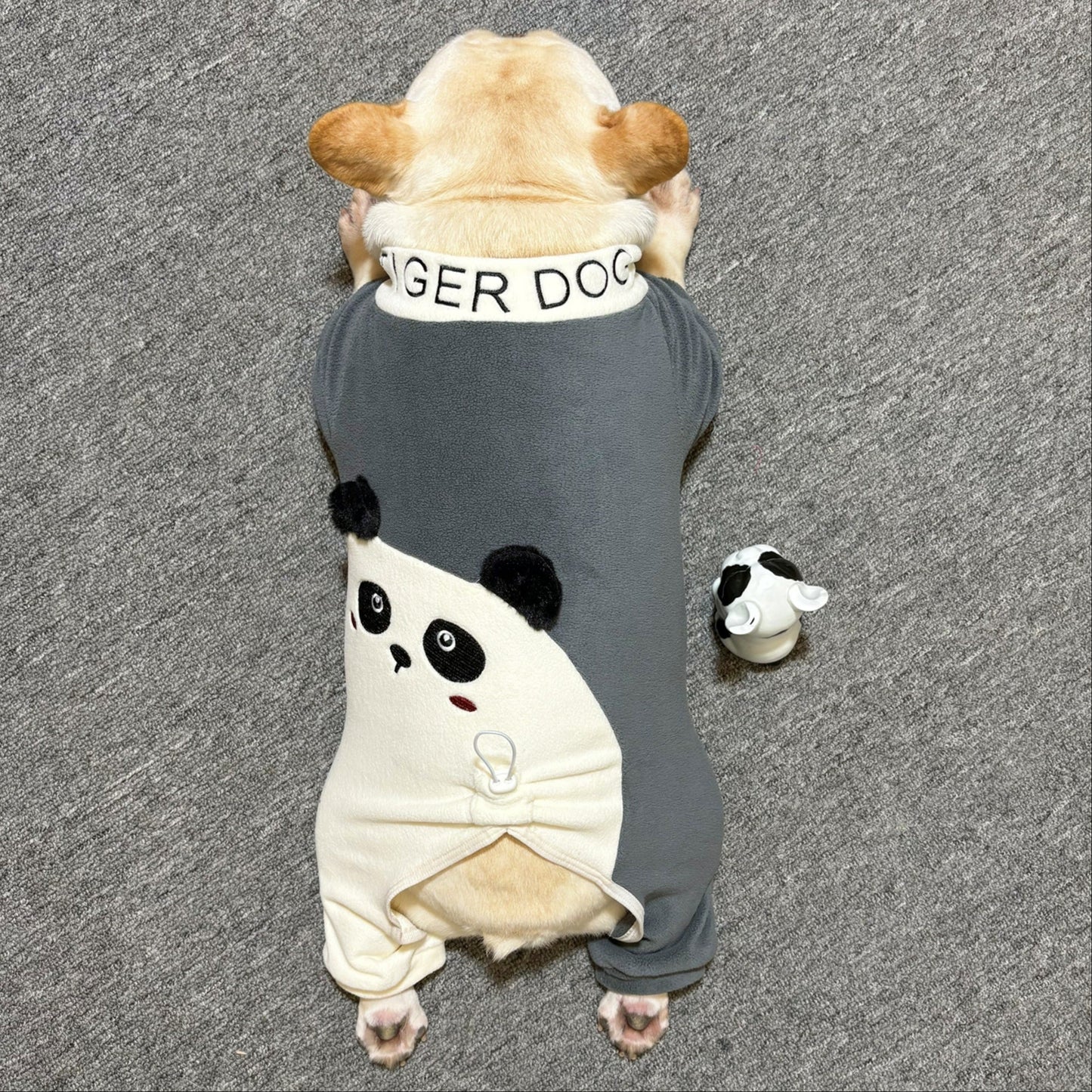 Warm Panda Pajamas doggreypandajumpsuitjammieforfrenchbulldogs_6