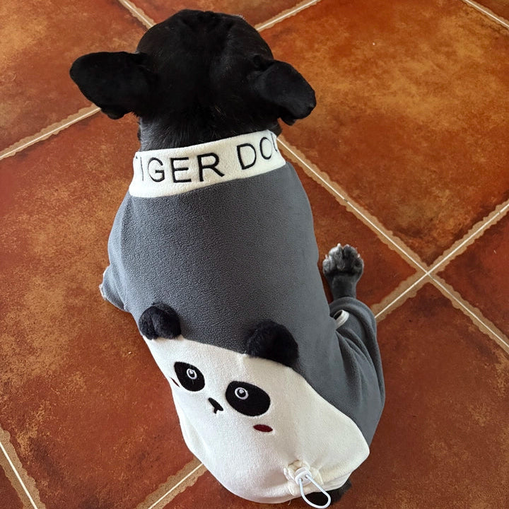 Warm Panda Pajamas doggreypandajumpsuitjammieforfrenchbulldogs_6